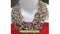 Multi Beads Buterfly Necklaces Chockers